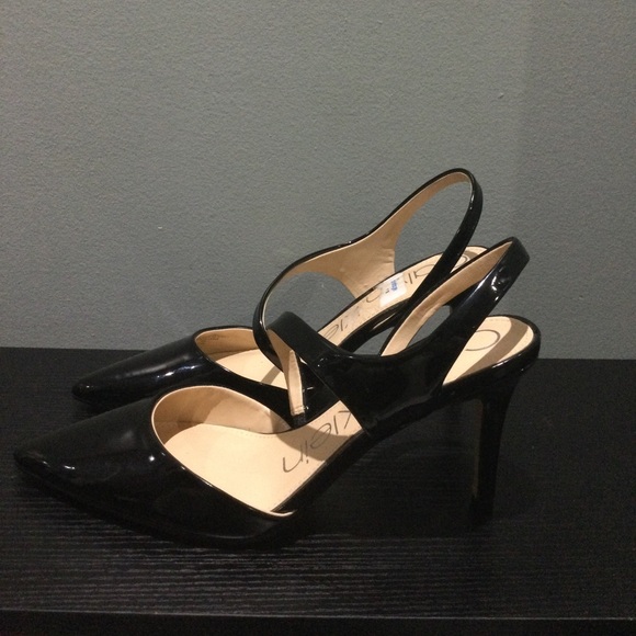 Calvin Klein Black Heels with Ankle Strap - Picture 5 of 7